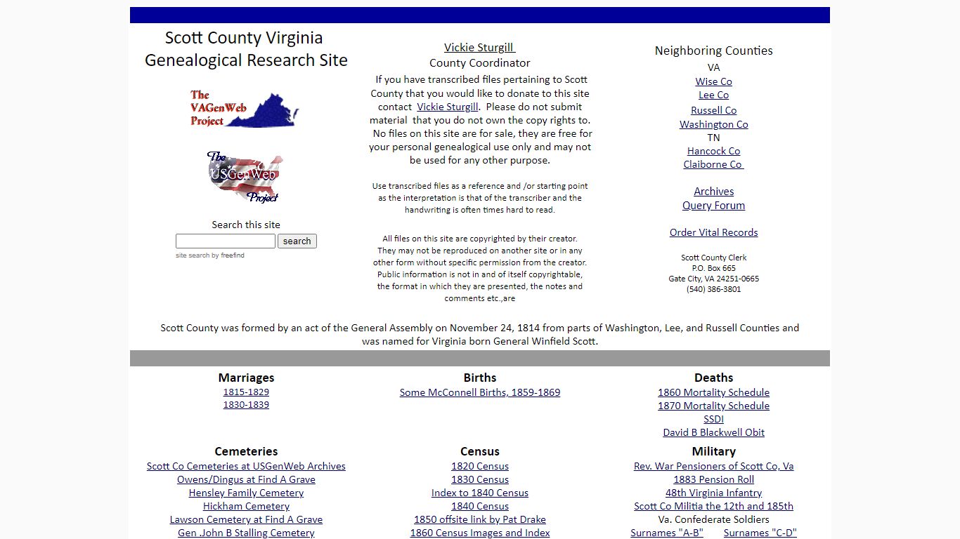 Scott Co Va - VAGenWeb